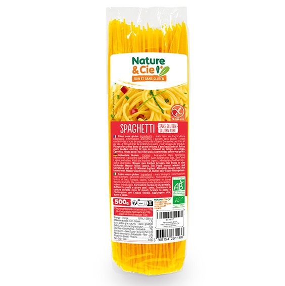 Spaghetti bio et sans gluten. Nature & Cie