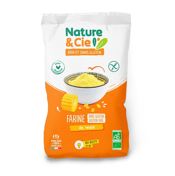 Farine de maïs bio et sans gluten. Nature & Cie