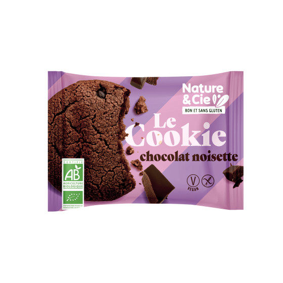 Cookie vegan fourré chocolat noisette