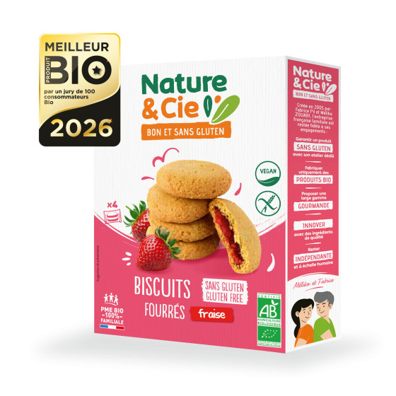 Biscuits Fourres Fraise 135g