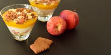 Recette des verrines pomme mangue et spéculoos sans gluten