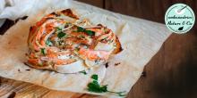 Recette de la pizza roll au saumon sans gluten