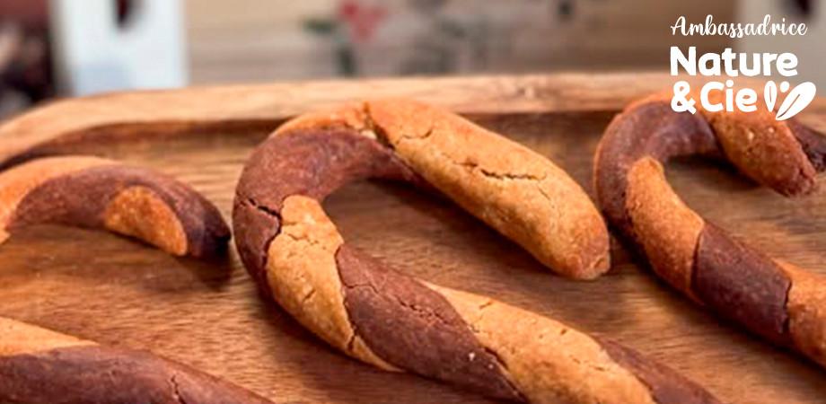 Recette de biscuits bi colore vanille chocolat sans gluten